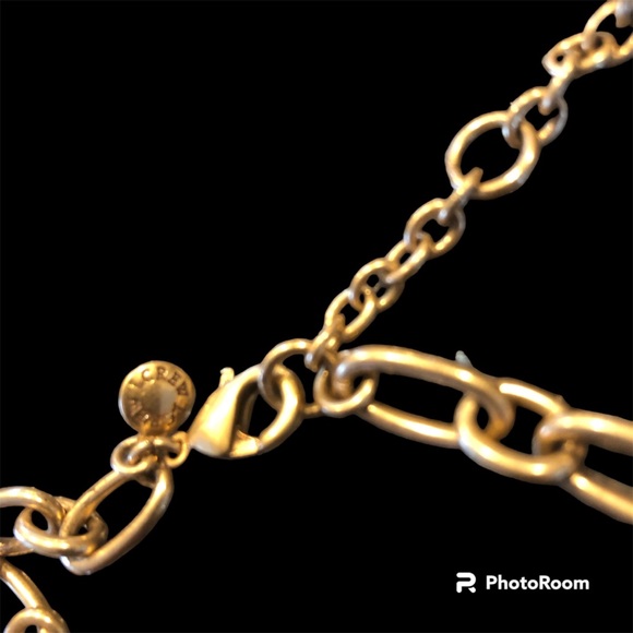 J CREW Round Floral Rhinestone Crystal Statement Necklace - Picture 6 of 10